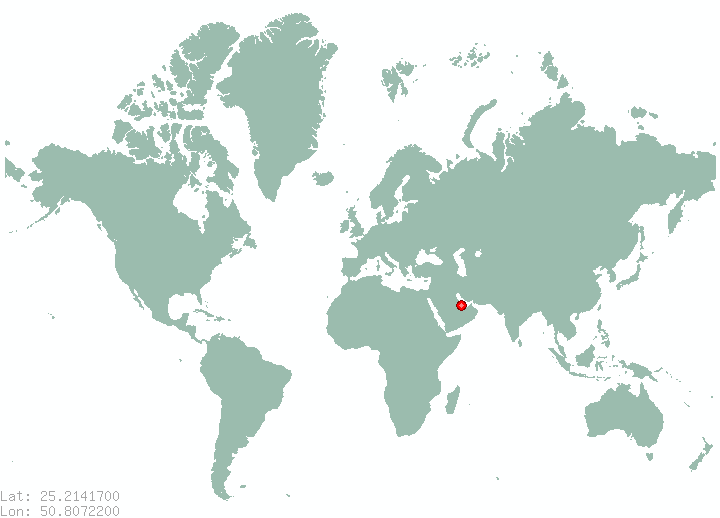 Umm Bab in world map